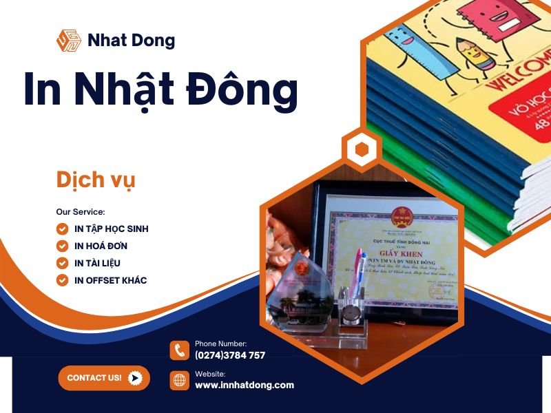 Tập vở in Nhật Đông