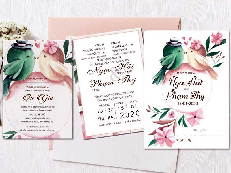 Phải xuất trình chứng minh nhân dân khi in thiệp cưới