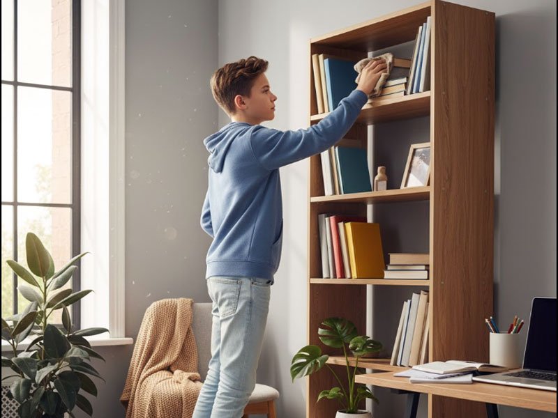 Giúp vệ sinh sách vở thường xuyên sẽ bảo quản được lâu hơn