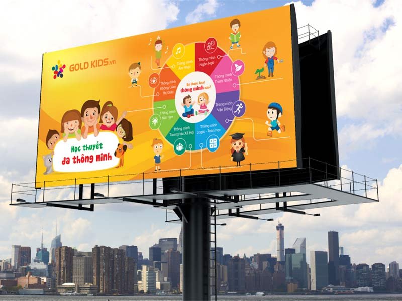 Một mẫu poster quảng cáo ngoài trời