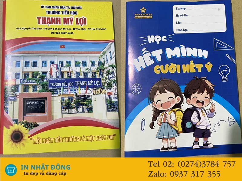 Mẫu in tập học sinh theo yêu cầu loại 96 trang