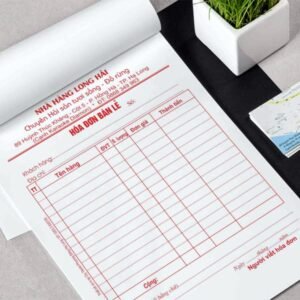 In hoá đơn bán lẻ giá rẻ chuyên nghiệp tại phường Bình Hoà