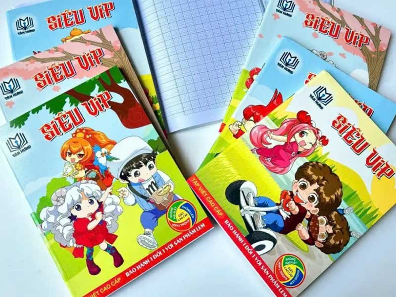 In tập học sinh các loại giá rẻ tại Bình dương